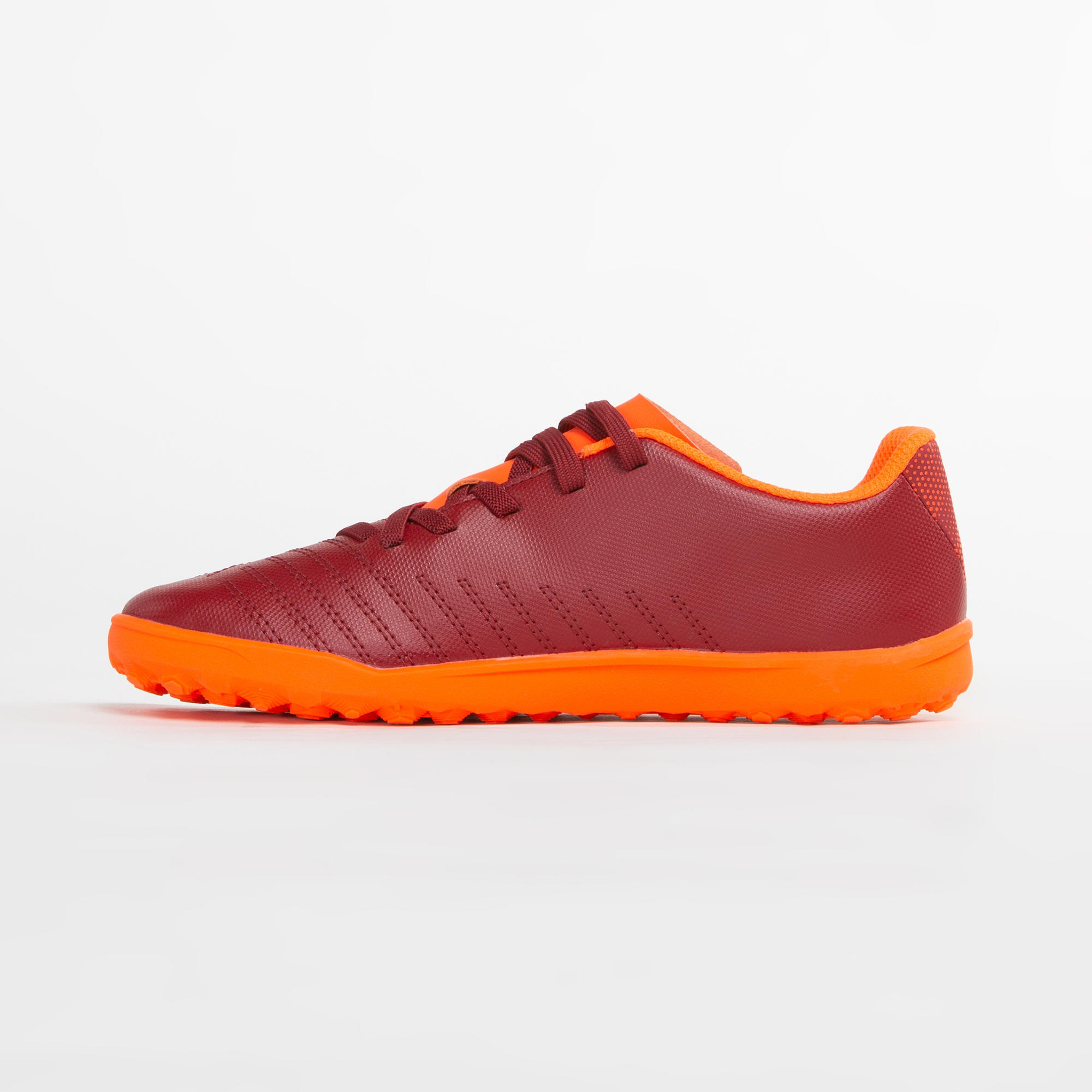 Hard Ground Football Boots Agility 140 HG Burgundy/Orange
