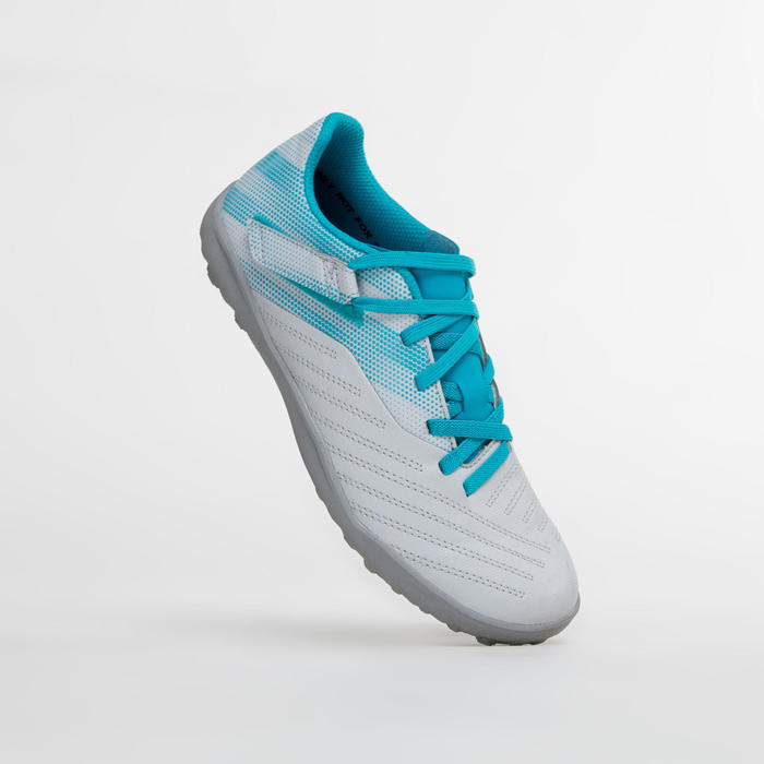 Hard Ground Football Boots Agility 140 HG Burgundy/Orange Decathlon