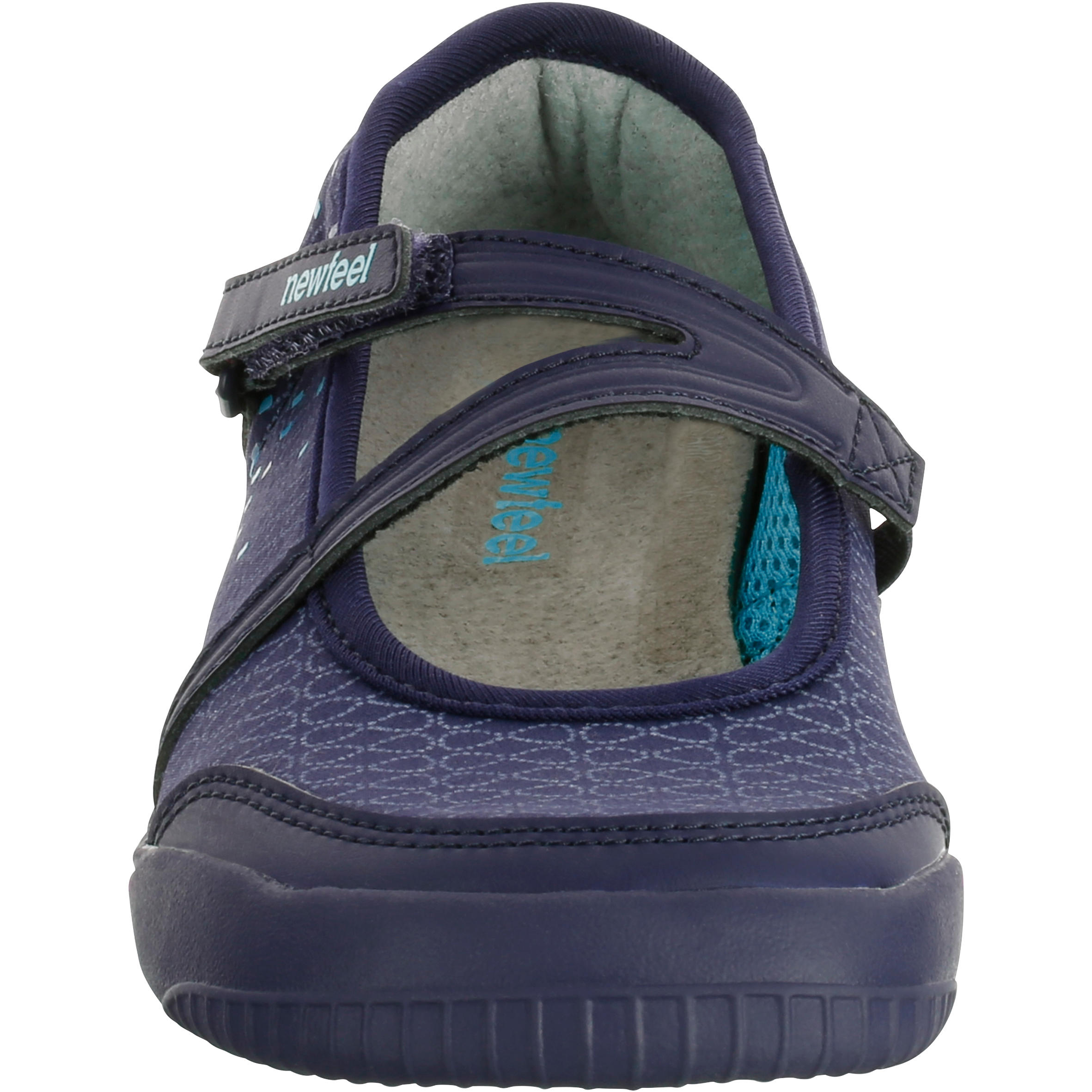 Baomissma Children's Walking Pumps - Navy Turquoise 4/10