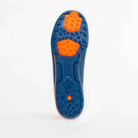 Kids' Hard Pitches Football Boots Agility 900 Turf TF - Blue/Orange