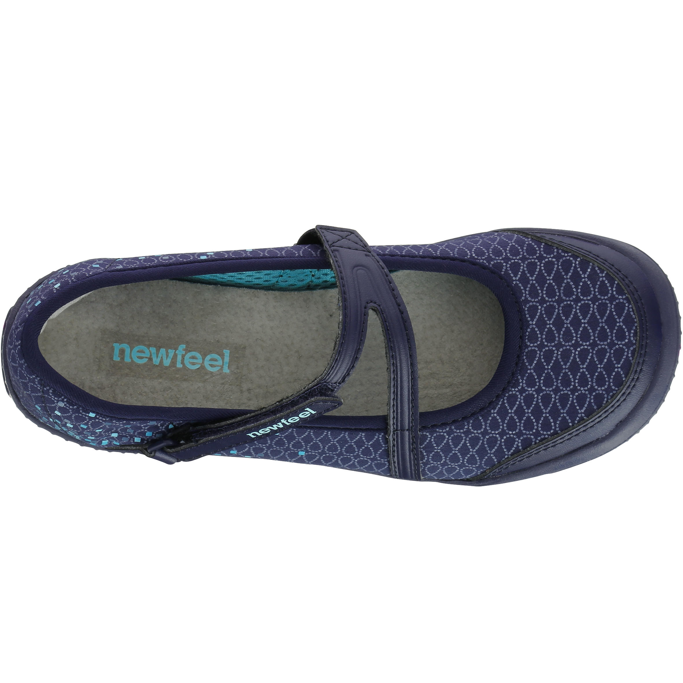 Baomissma Children's Walking Pumps - Navy Turquoise 6/10