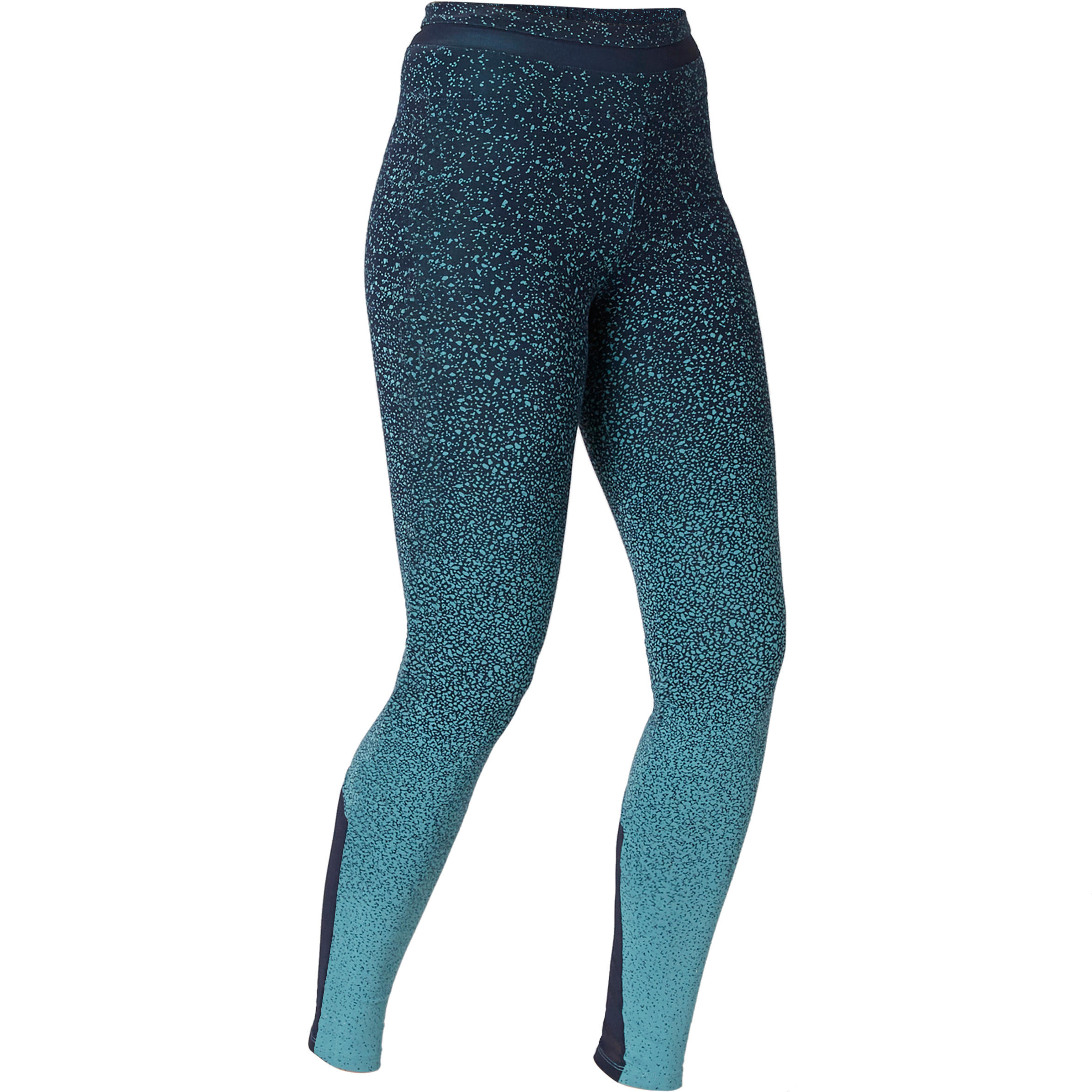 Women's Slim-Fit Pilates & Gentle Gym Sport Leggings 520 - Green Print 8/8