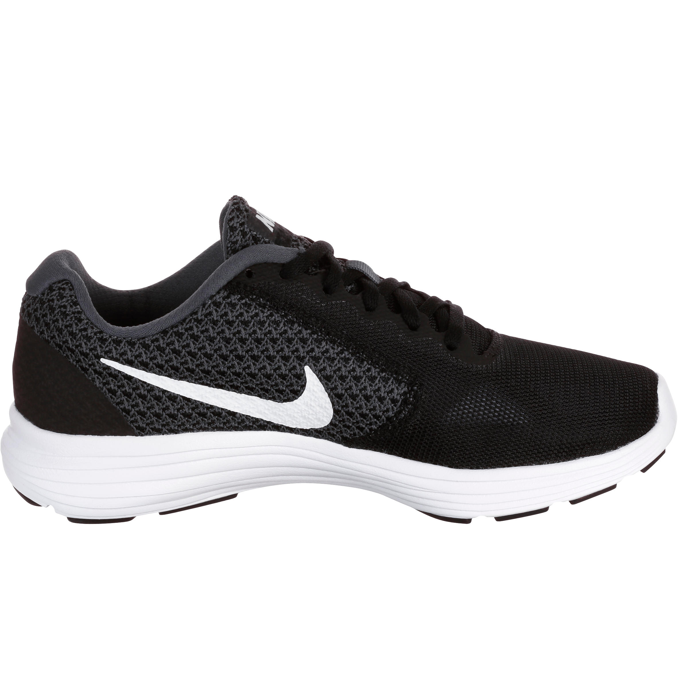 Revolution 3 Women's Fitness Walking Shoes - Black/White 2/9