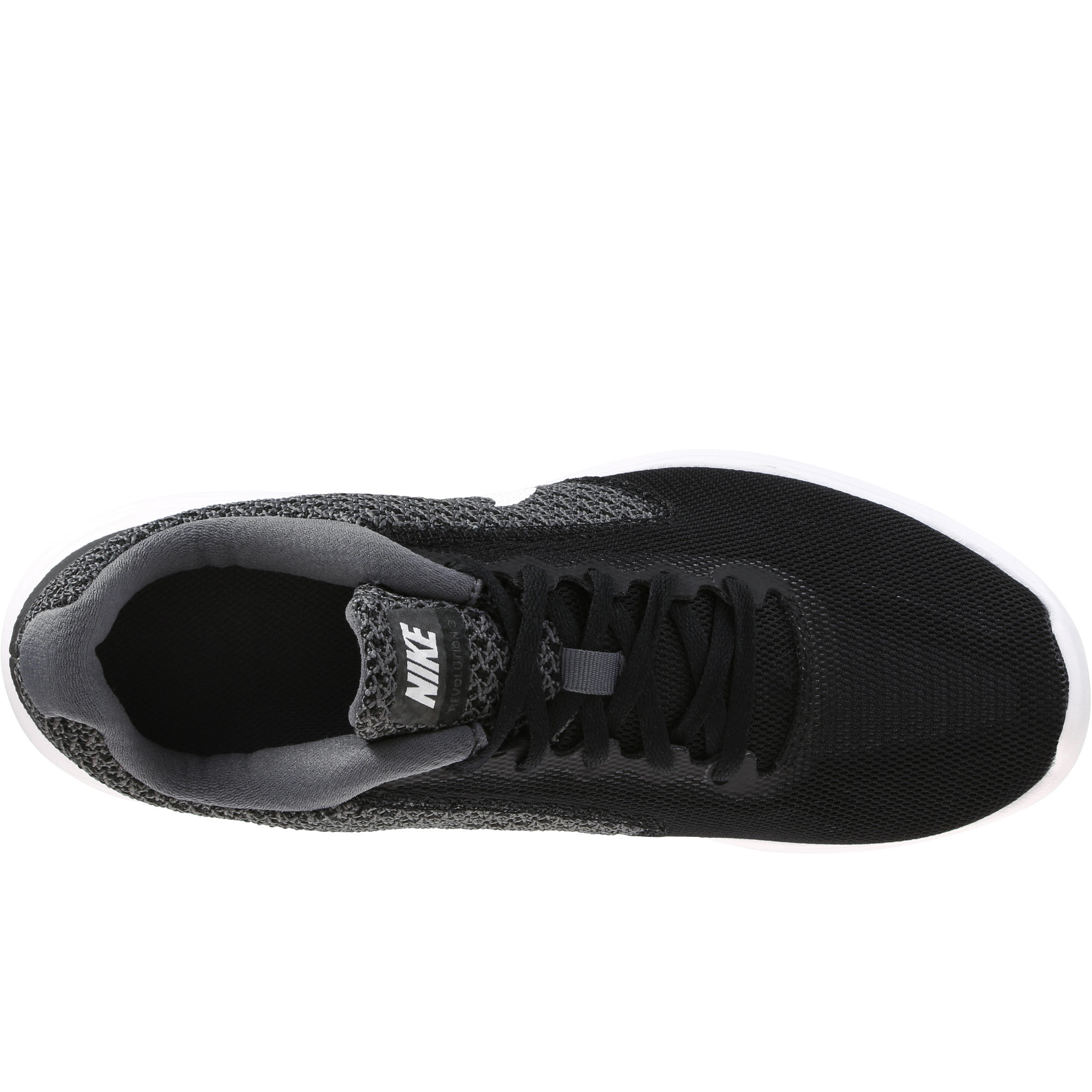 Revolution 3 Women's Fitness Walking Shoes - Black/White 6/9