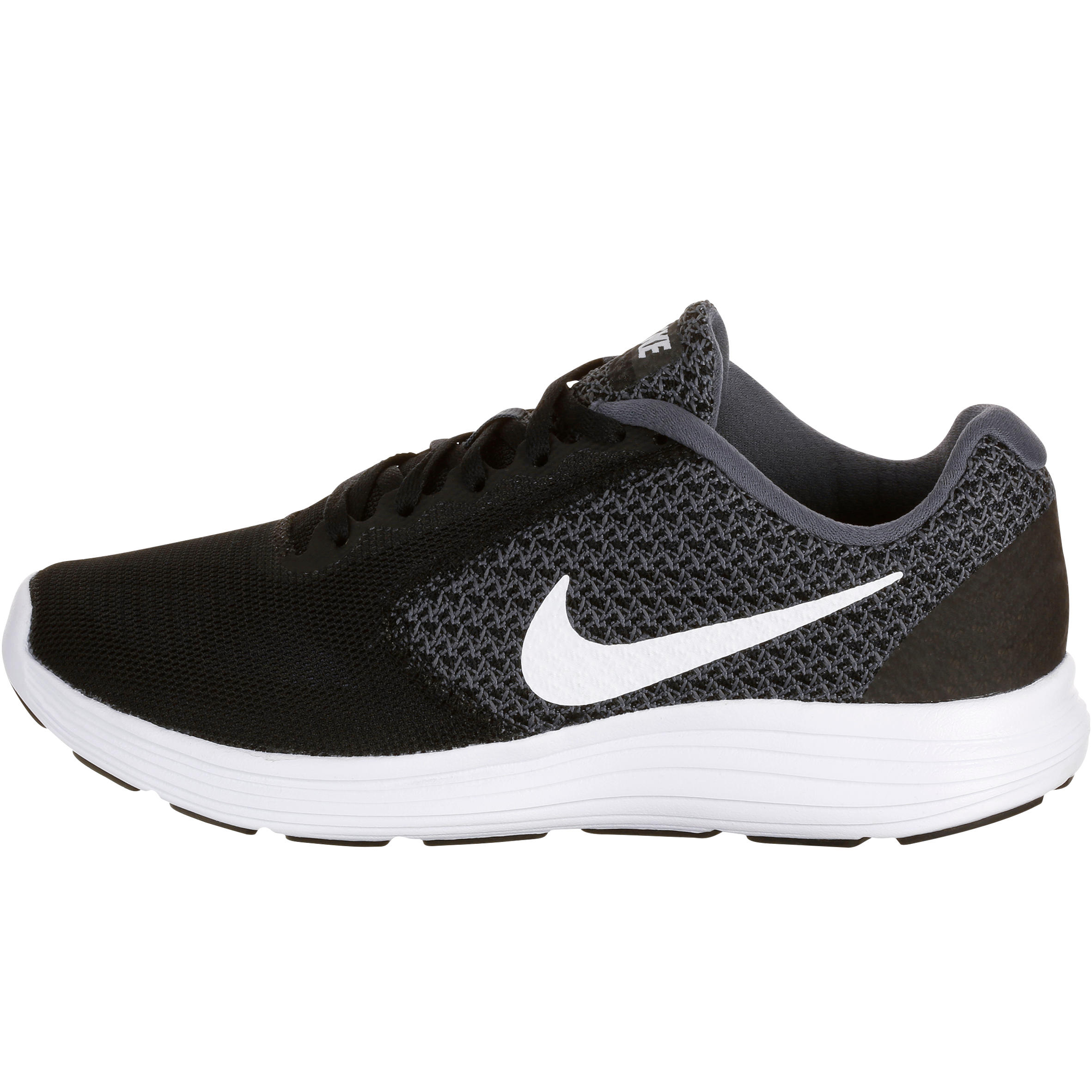Revolution 3 Women's Fitness Walking Shoes - Black/White 3/9