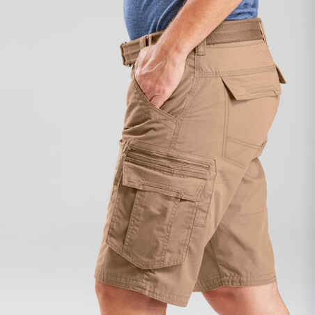 Pantalón corto de montaña y trekking cargo Hombre Forclaz Travel 100