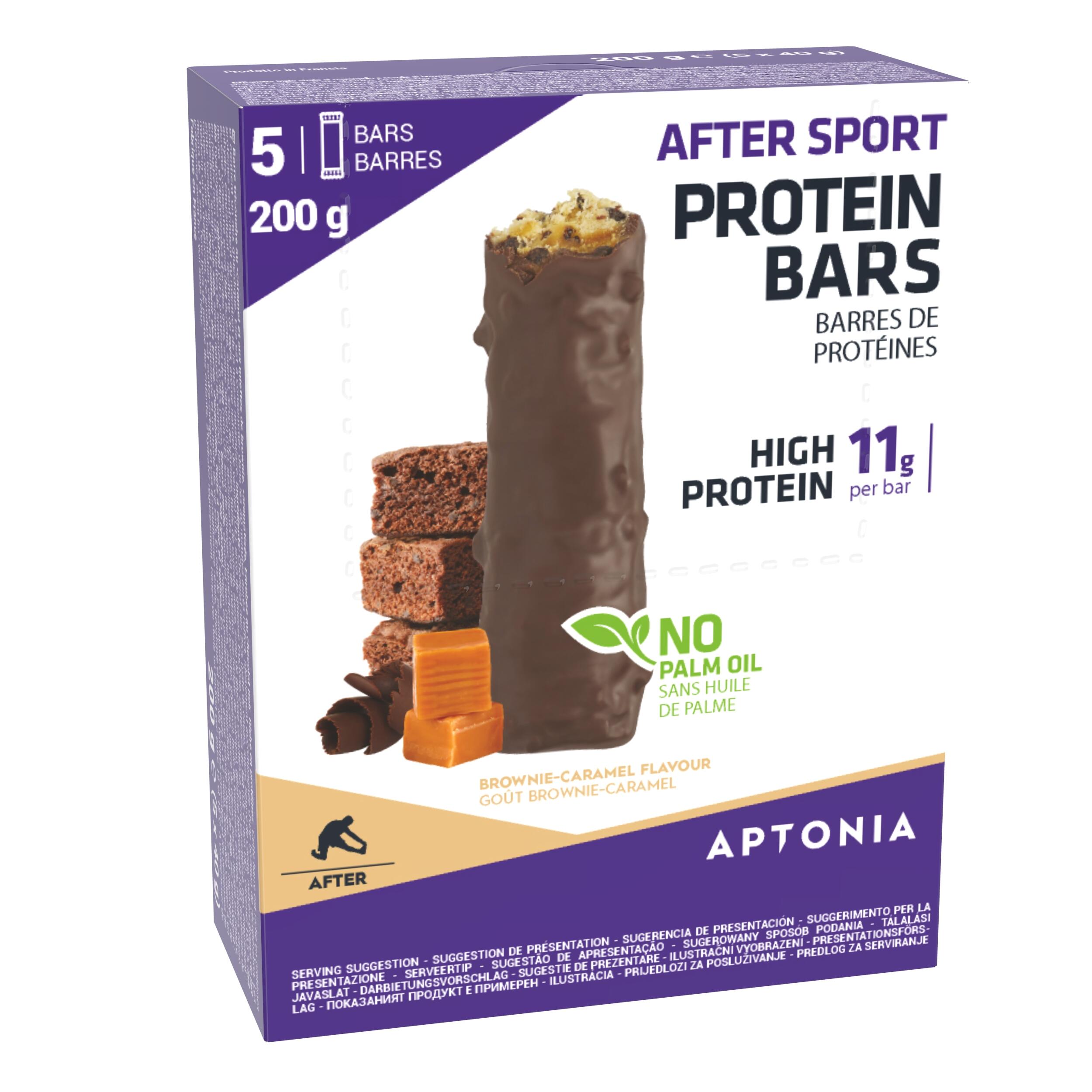 Baton Proteine de recuperare sportivă Brownie 5X40G APTONIA imagine 2022 topbody.ro
