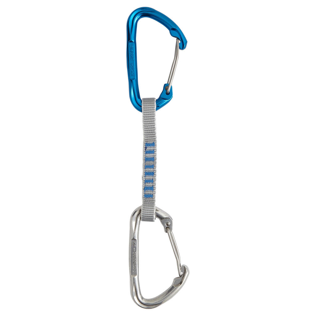 Mountaineering and climbing quickdraw rocky wire 11 cm.