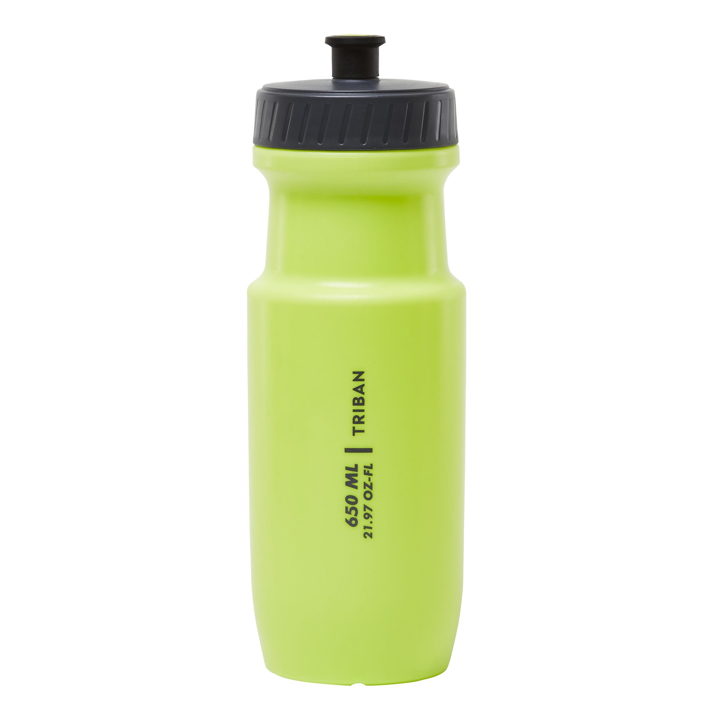 yellow cycling water bottle