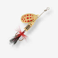 CUILLÈRE TOURNANTE PÊCHE AUX LEURRES WETA F #1 OR POINT ROUGE