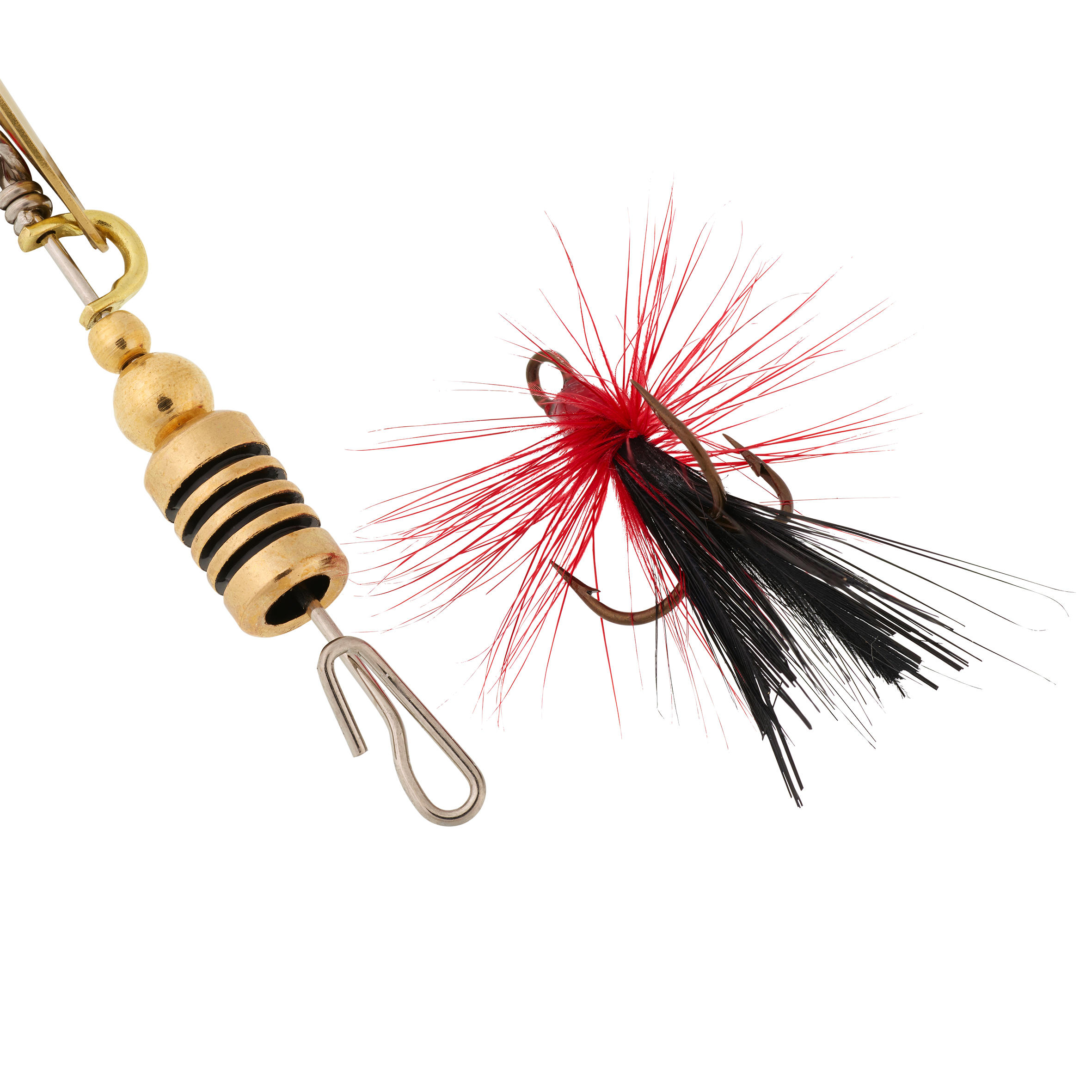 LURE FISHING SPINNING SPOON WETA F #1 - GOLD RED DOTS - CAPERLAN