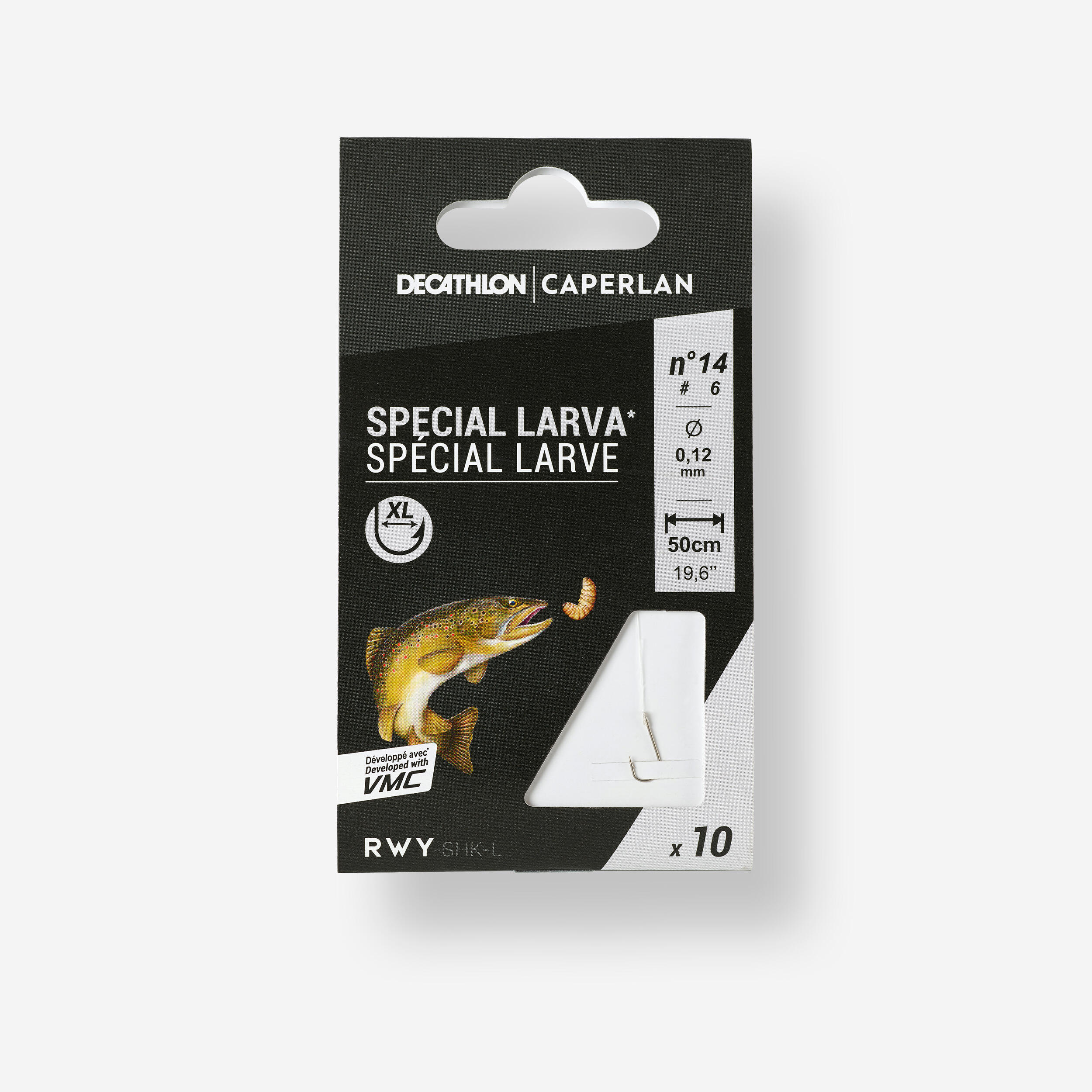 CAPERLAN Trout Fishing Hooks SN Hook Larva