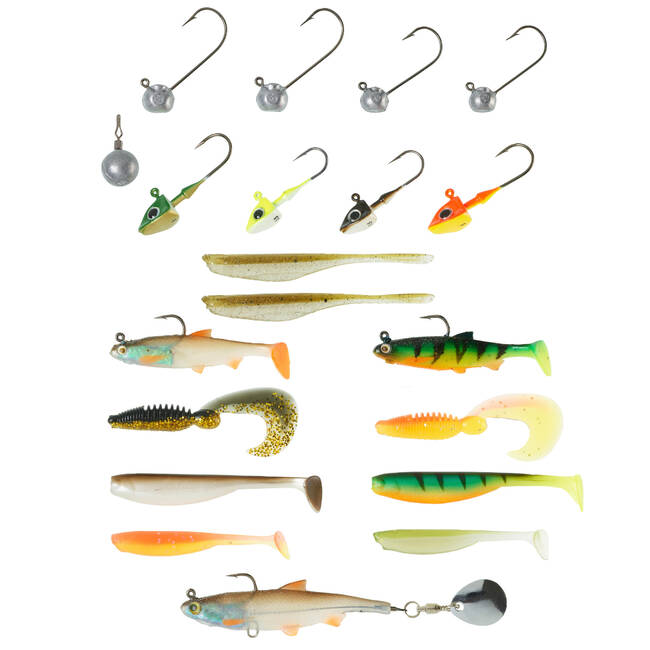 Fishing Soft Lure Box (20 different sized lures)