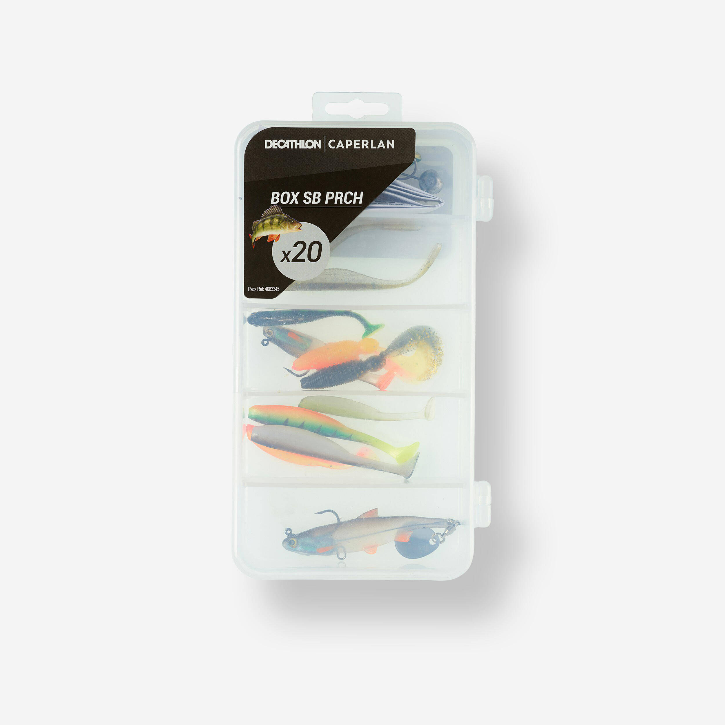 Fishing Soft Lure Box (20 different sized lures) -  1