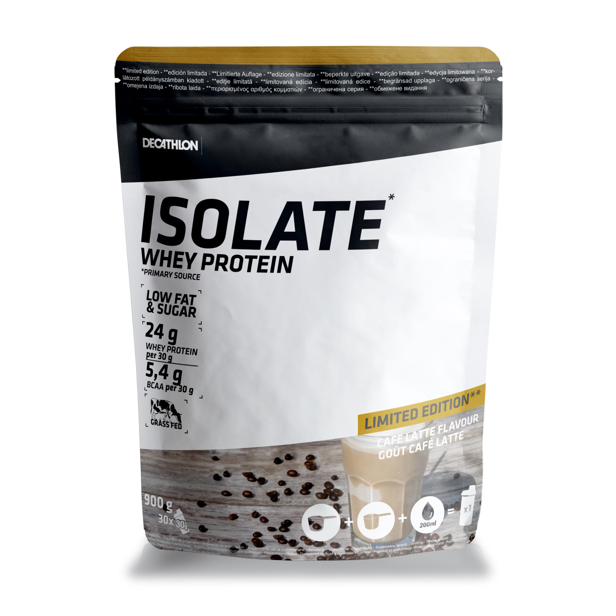 Whey Isolate 900g Limited Edition Coffee Domyos by Decathlon