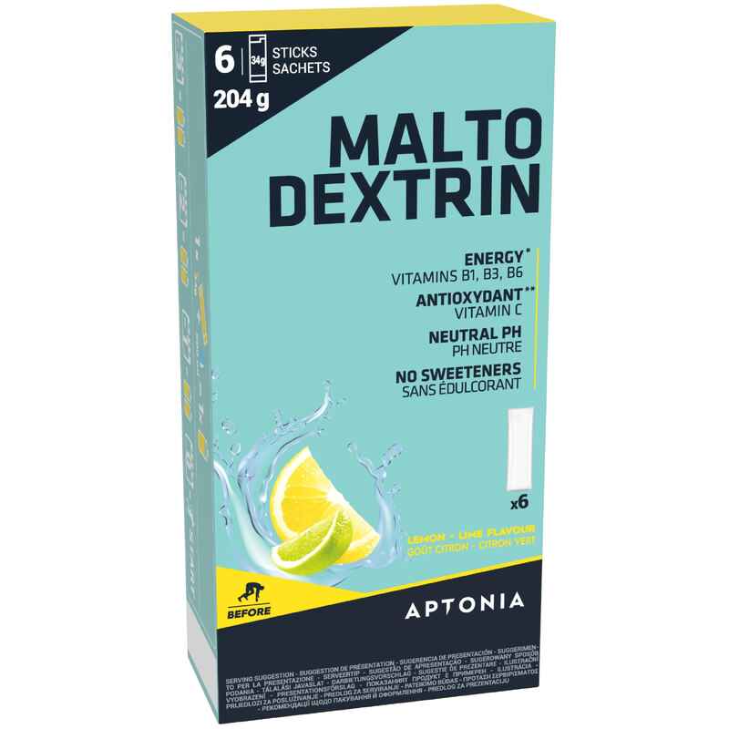 Maltodextrinpulver Zitrone Dosierbeutel – 6 × 34 g Media 1