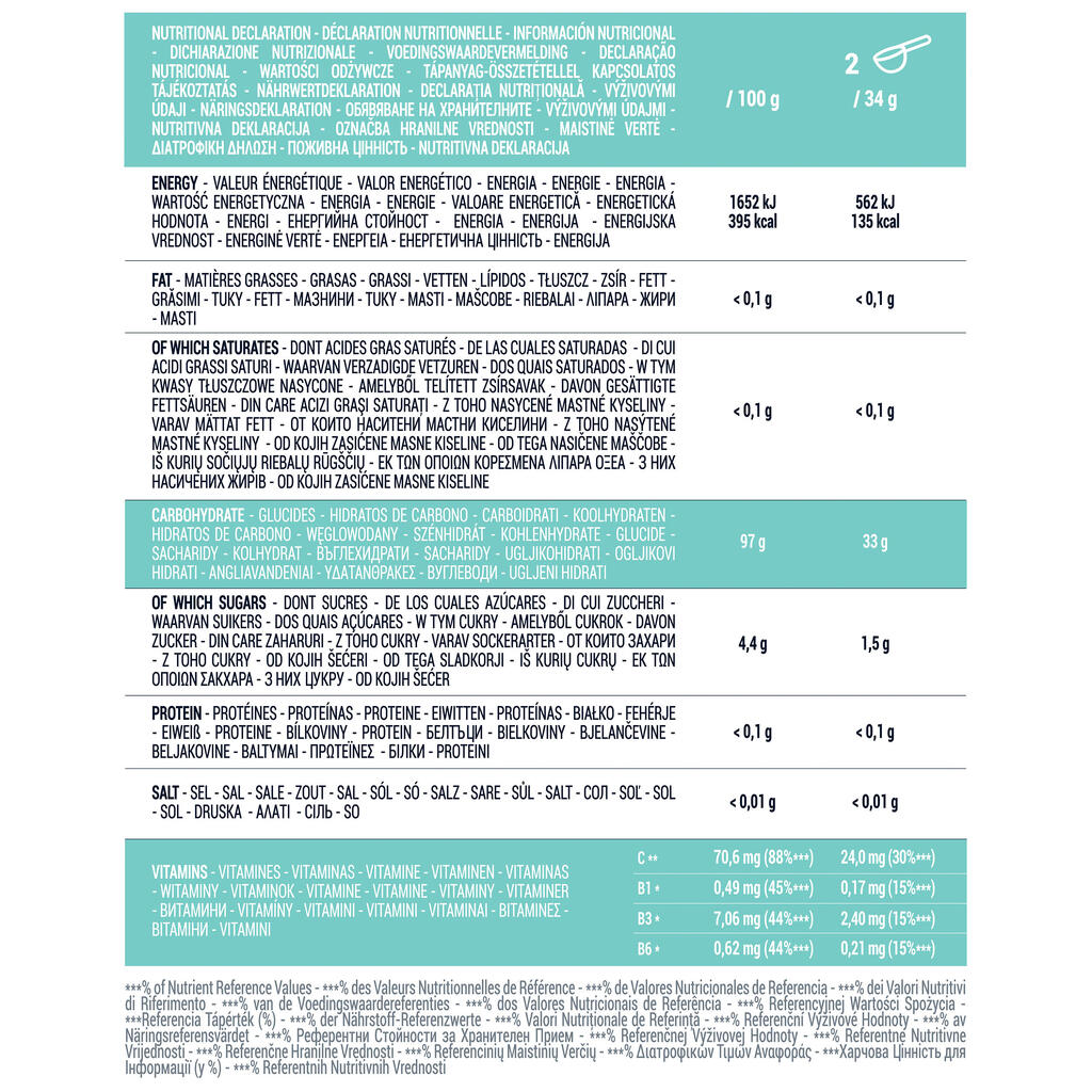 Maltodekstriini joogipulber, 1 kg, sidrunimaitseline