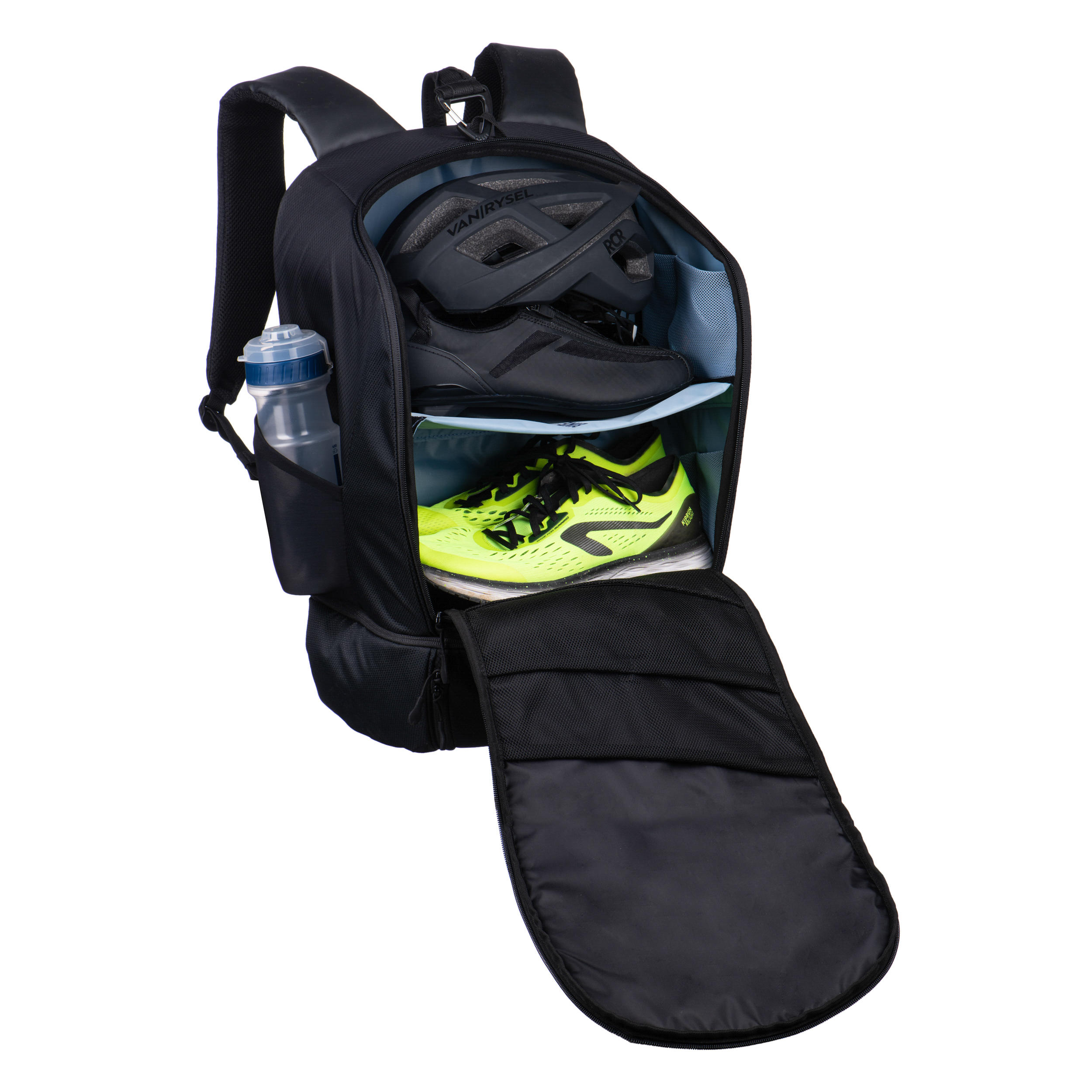 Aptonia Triathlon Transition Bag 35L - Black/Blue 10/10