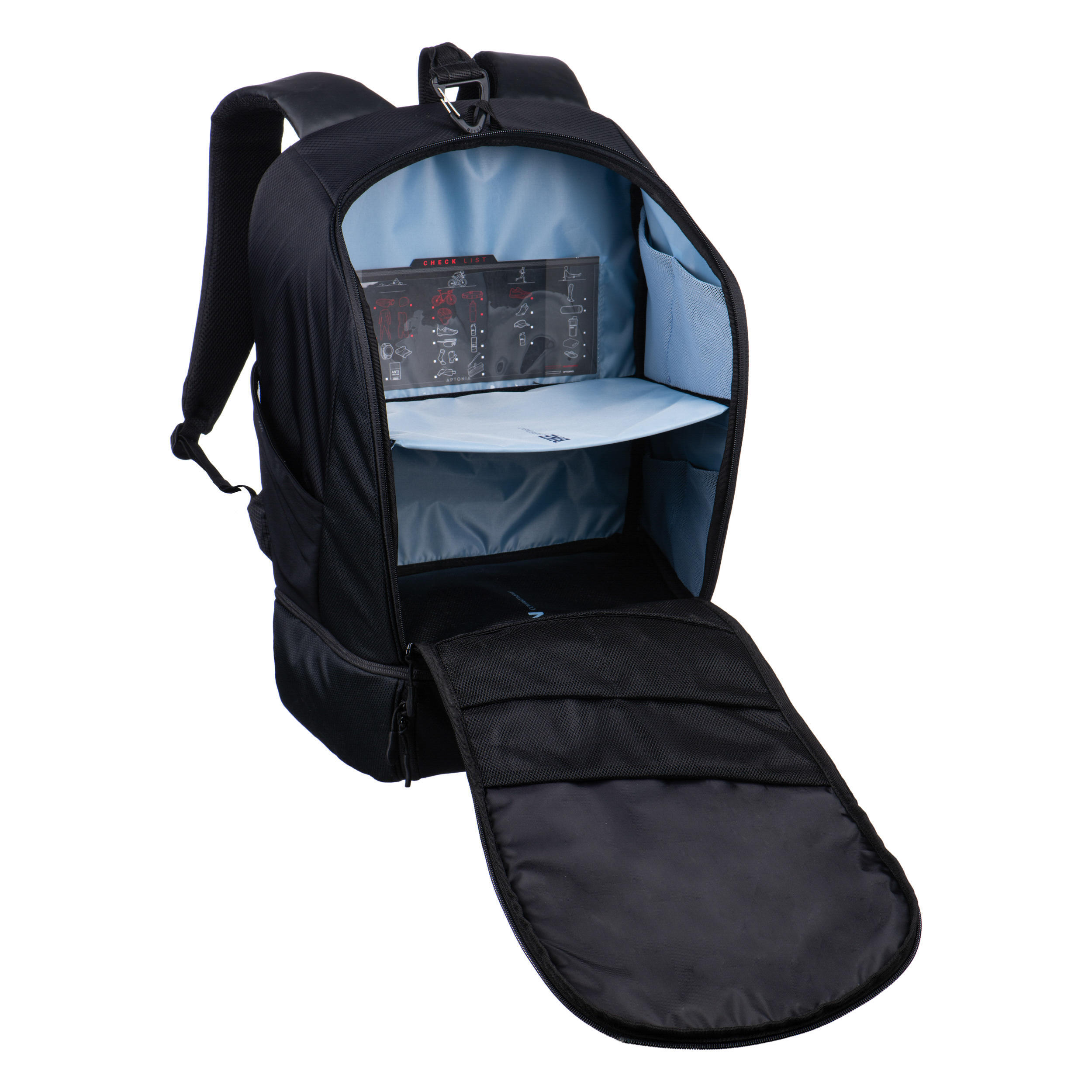 Aptonia Triathlon Transition Bag 35L - Black/Blue 2/10