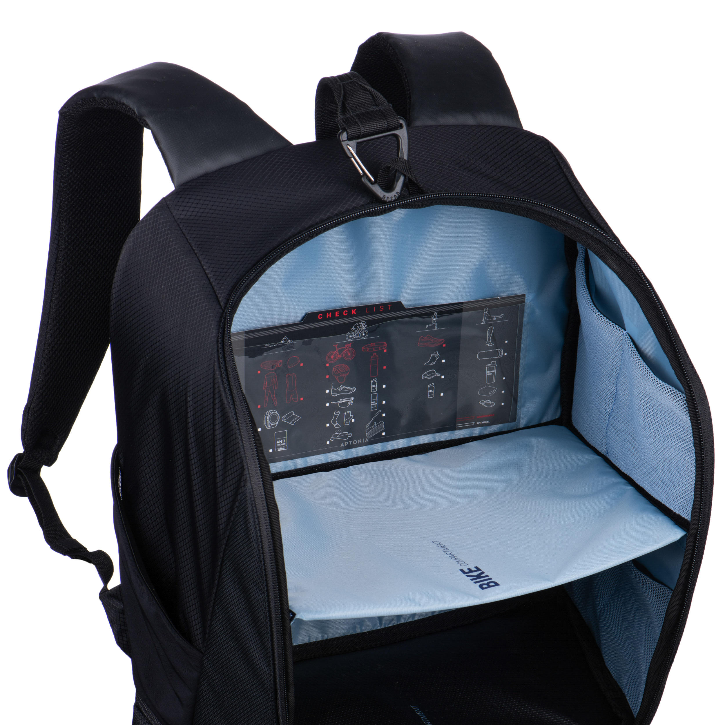 Aptonia Triathlon Transition Bag 35L - Black/Blue 7/10