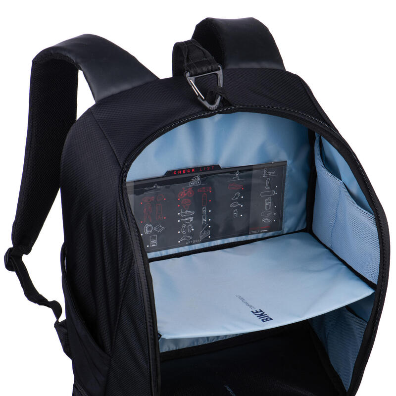 Triatlonos táska 35 literes, fekete, kék