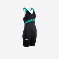 COMBINAISON TRIATHLON TRIFONCTION SD FEMME COURTE DISTANCE NOIRE VERTE