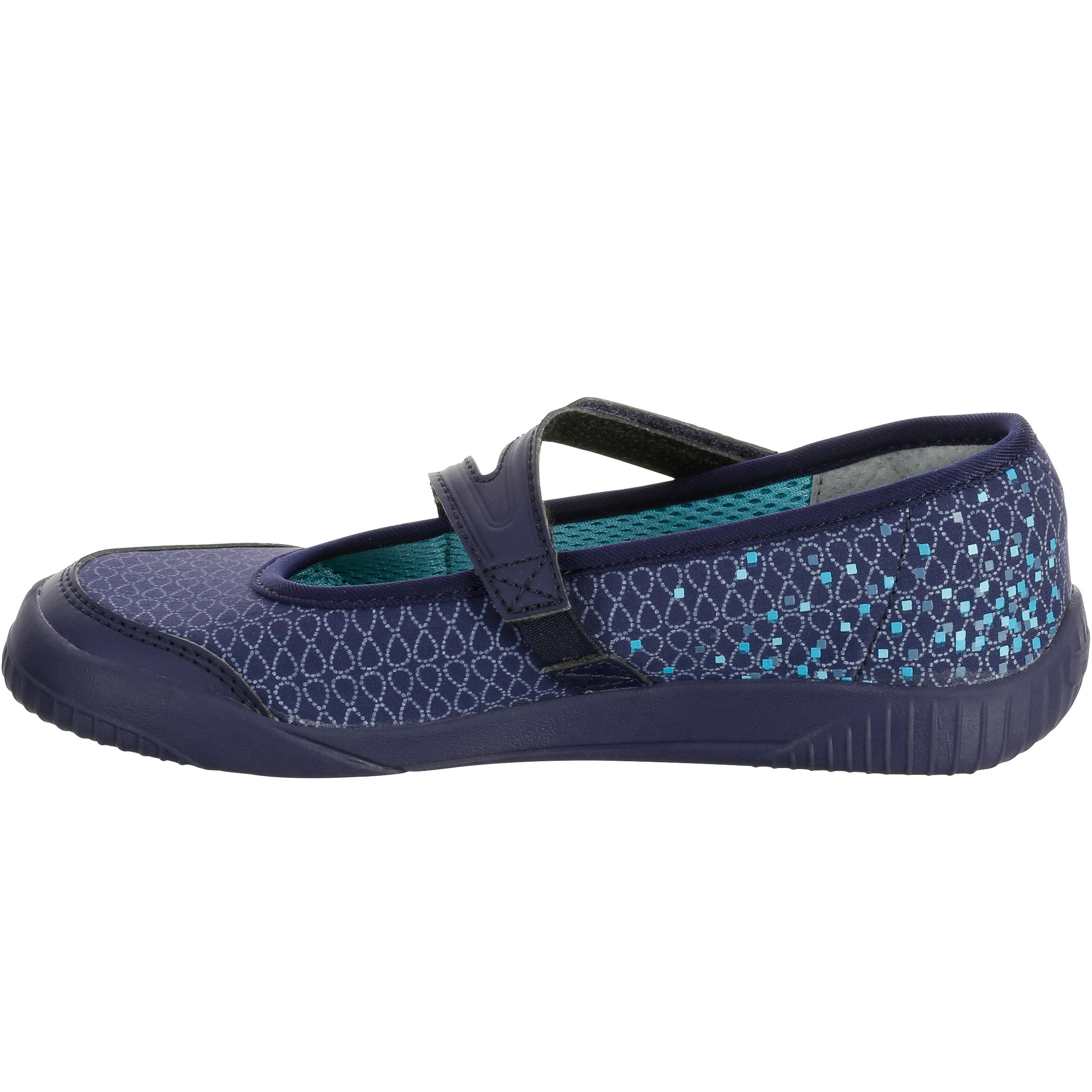 Baomissma Children's Walking Pumps - Navy Turquoise 3/10