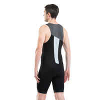 MEN'S SHORT-DISTANCE TRIATHLON TRISUIT - BLACK/GREY