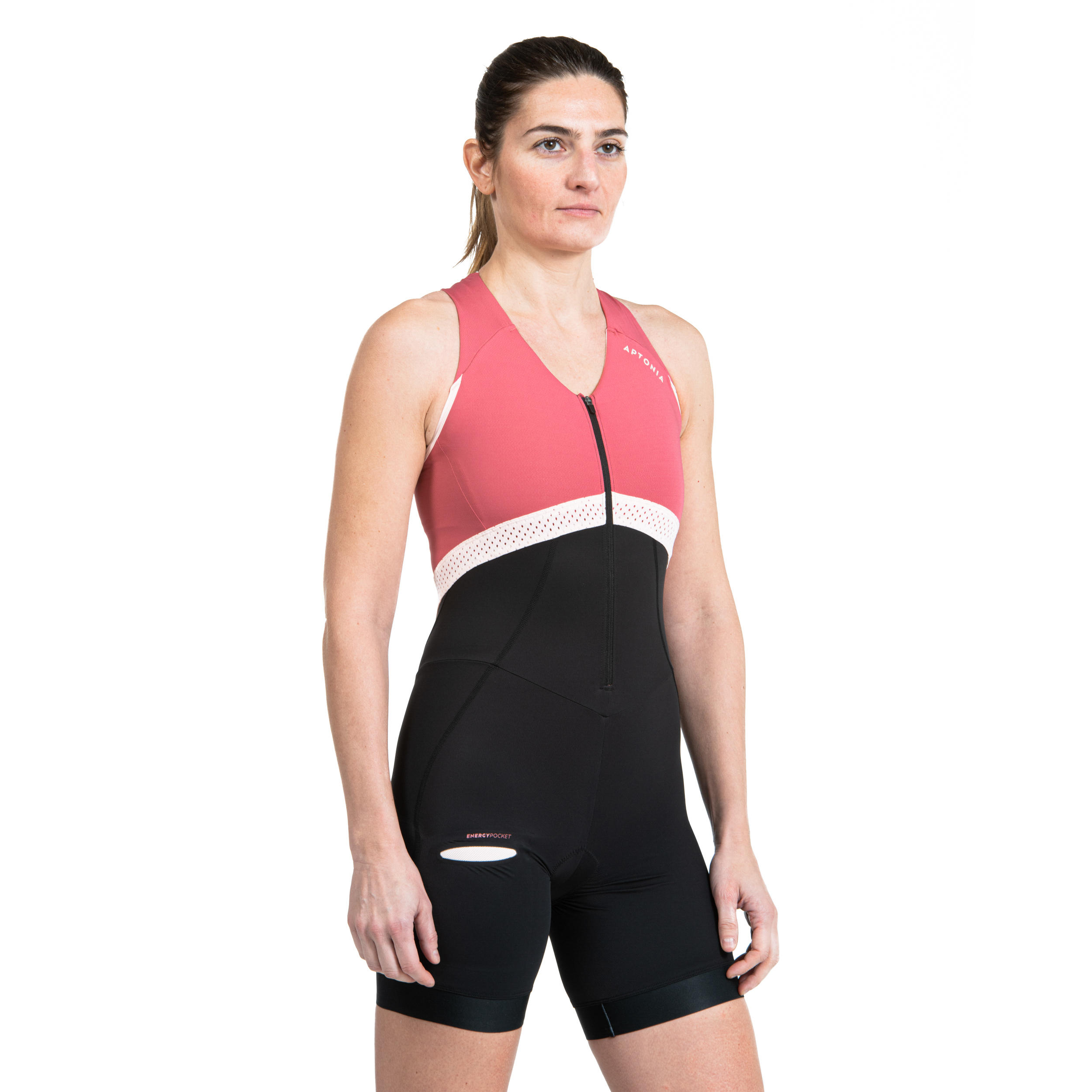 BODY TRIATHLON TRIPLA FUNZIONE SD DONNA BREVE DISTANZA LAMPONE-ROSA 2/12