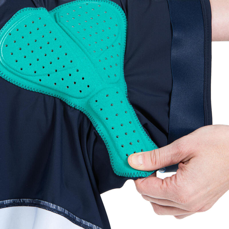 Combinezon Triatlon TRIFONCTION SD Distanță scurtă Bleumarin/Verde Damă