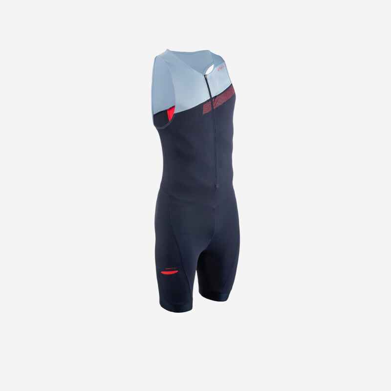 Triathlon Anzug Trifonction SD Herren Kurzdistanz navyblau/himmelblau