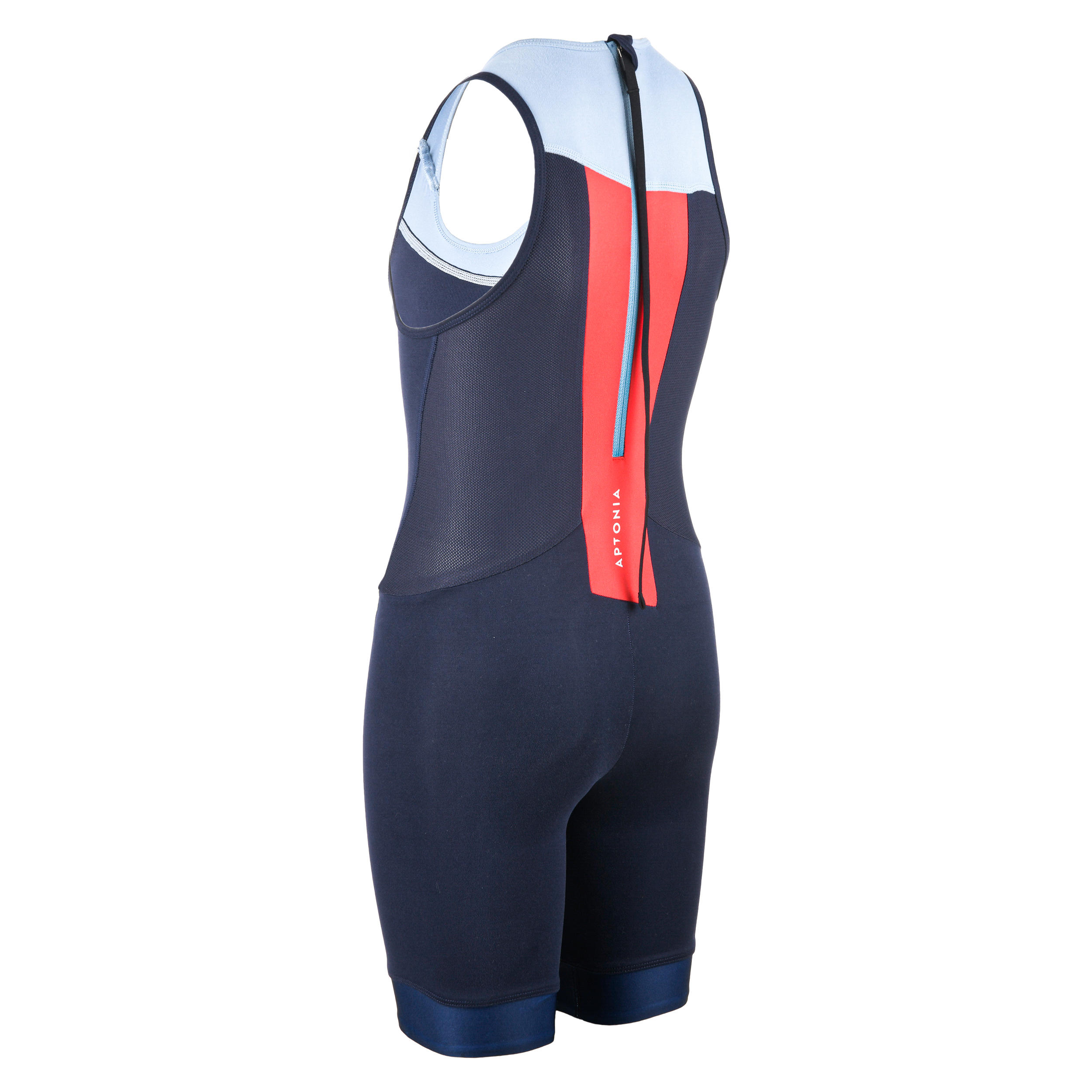 Trisuit voor kinderen jongens meisjes marineblauw/lichtblauw 2/2