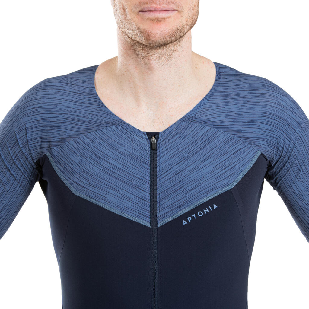 ODELO ZA TRIATLON TRISUIT LD MUŠKO - TAMNOPLAVO/BOJA LIMETE