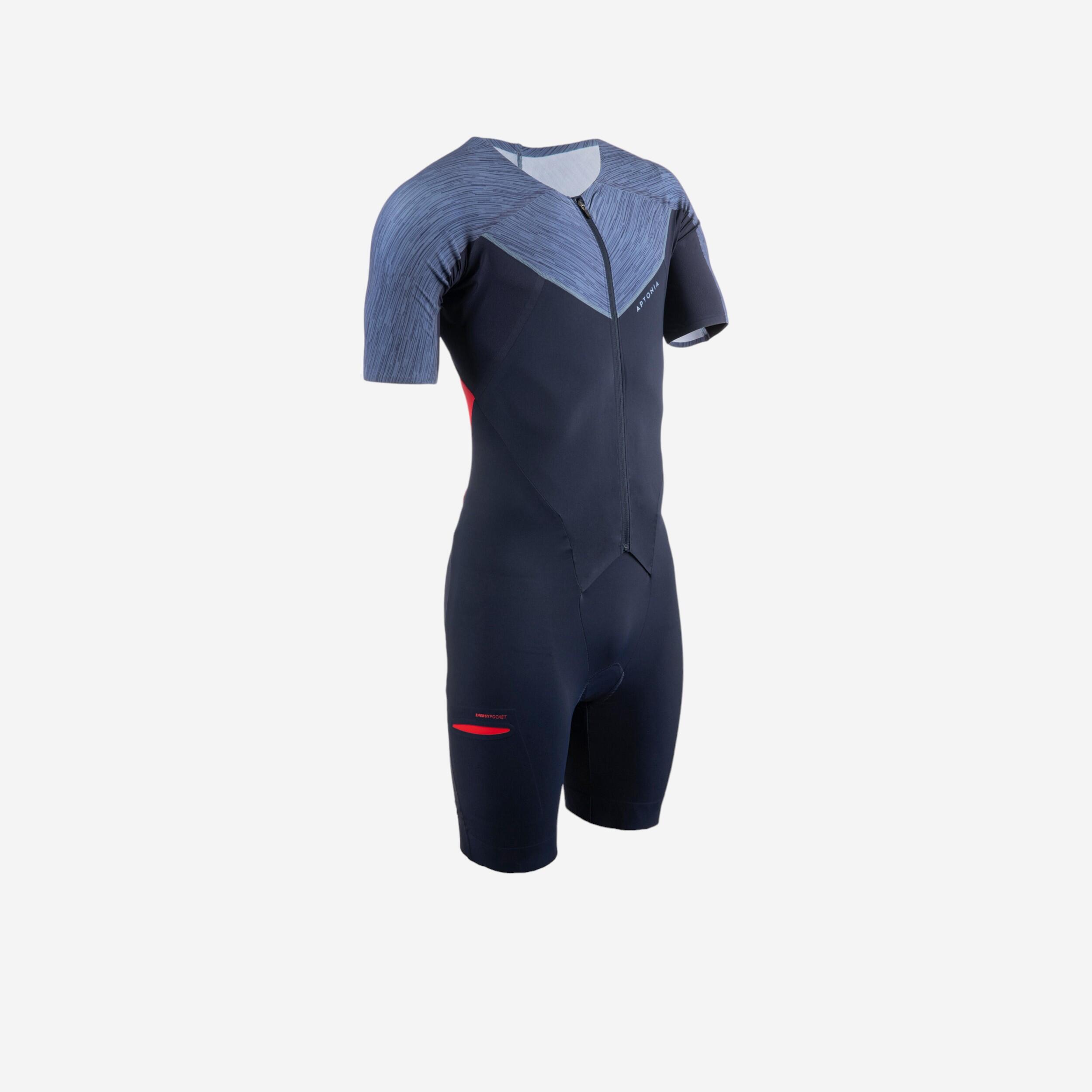 Trisuit ld triatlon heren marineblauw