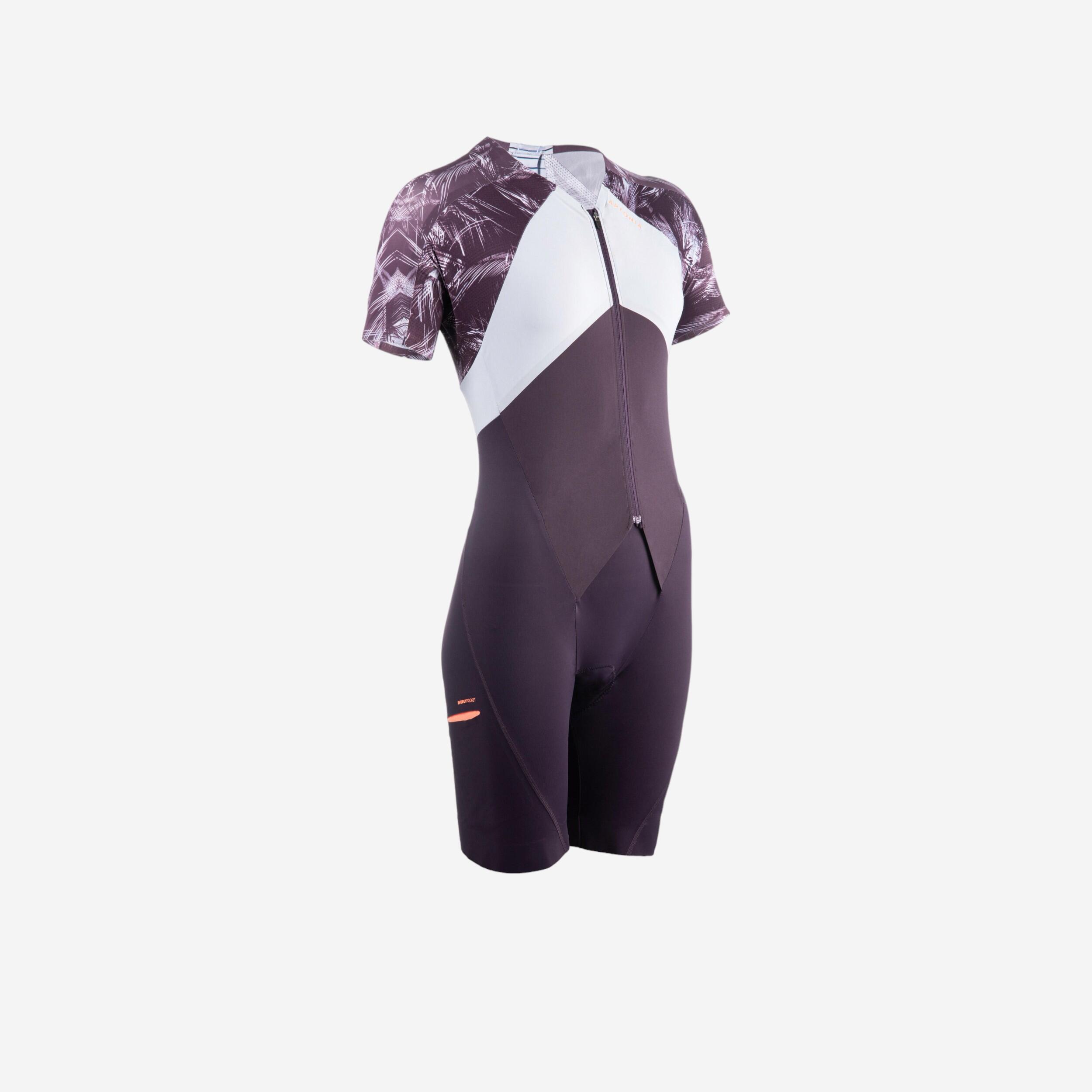 Decathlon UK Van Rysel Women's Long-distance Trisuit - Purple