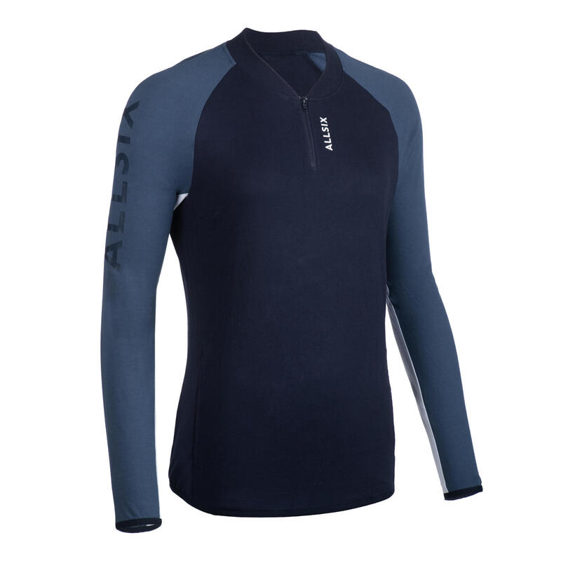 Veste de volley-ball femme bleu foncé et bleu clair
