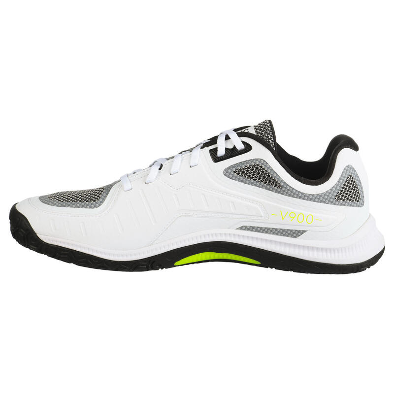 Chaussures de volley-ball VS900 homme blanches, noires et jaunes