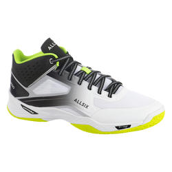 Scarpe pallavolo uomo 500 Mid bianco-giallo-nero