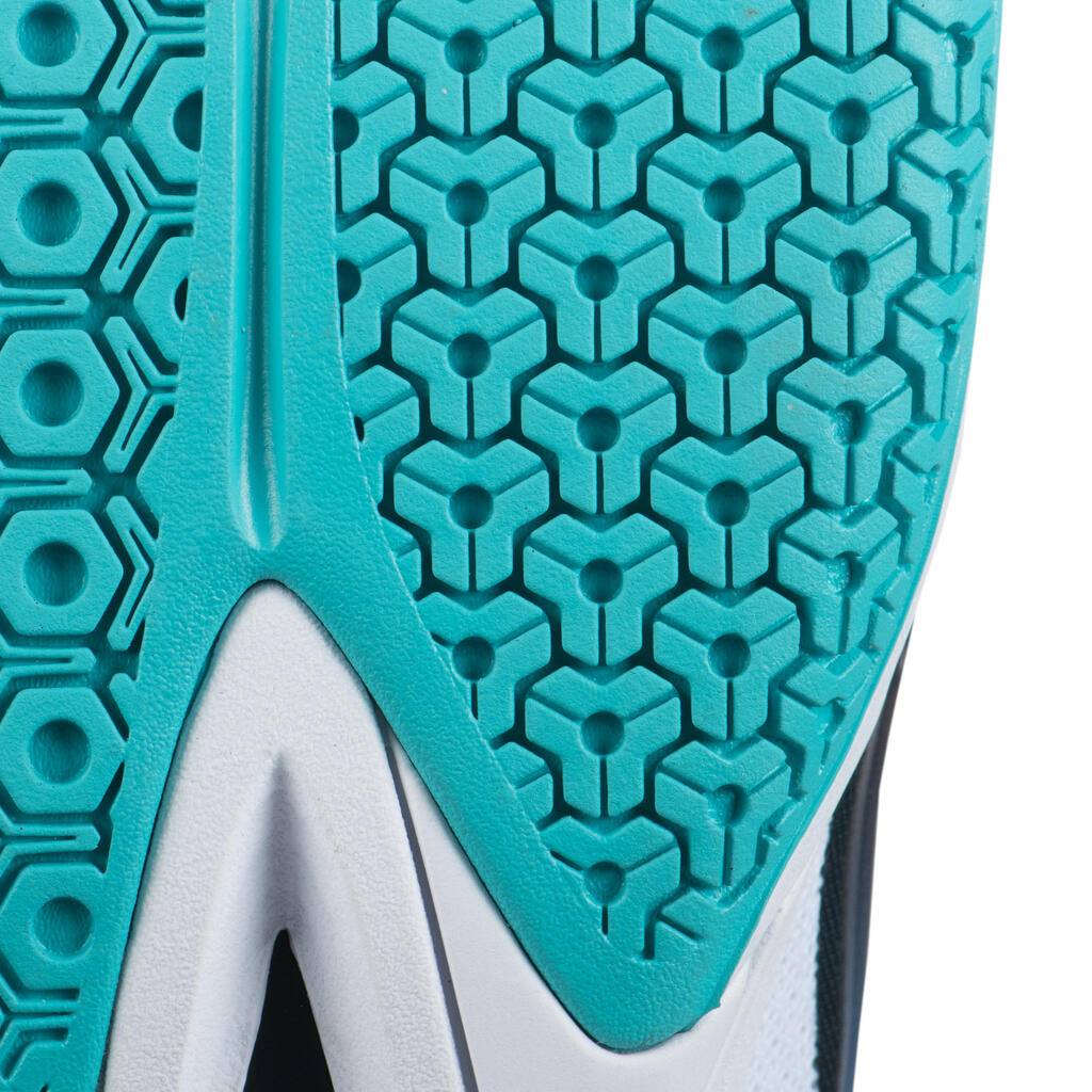 Women's Volleyball Shoes V500 - White/Blue/Turquoise