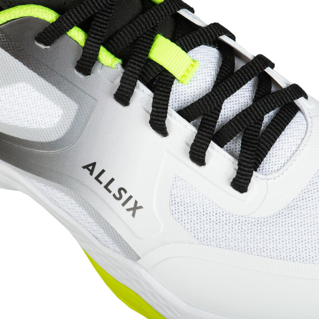 Men's Volleyball Shoes V500 - White/Yellow/Grey