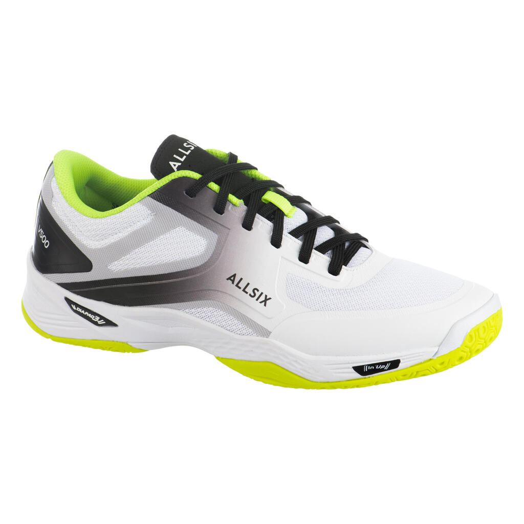 Men's Volleyball Shoes V500 - White/Yellow/Grey