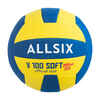 V100 Soft Volleyball 200-220g for Ages 6-9 - Yellow/Blue