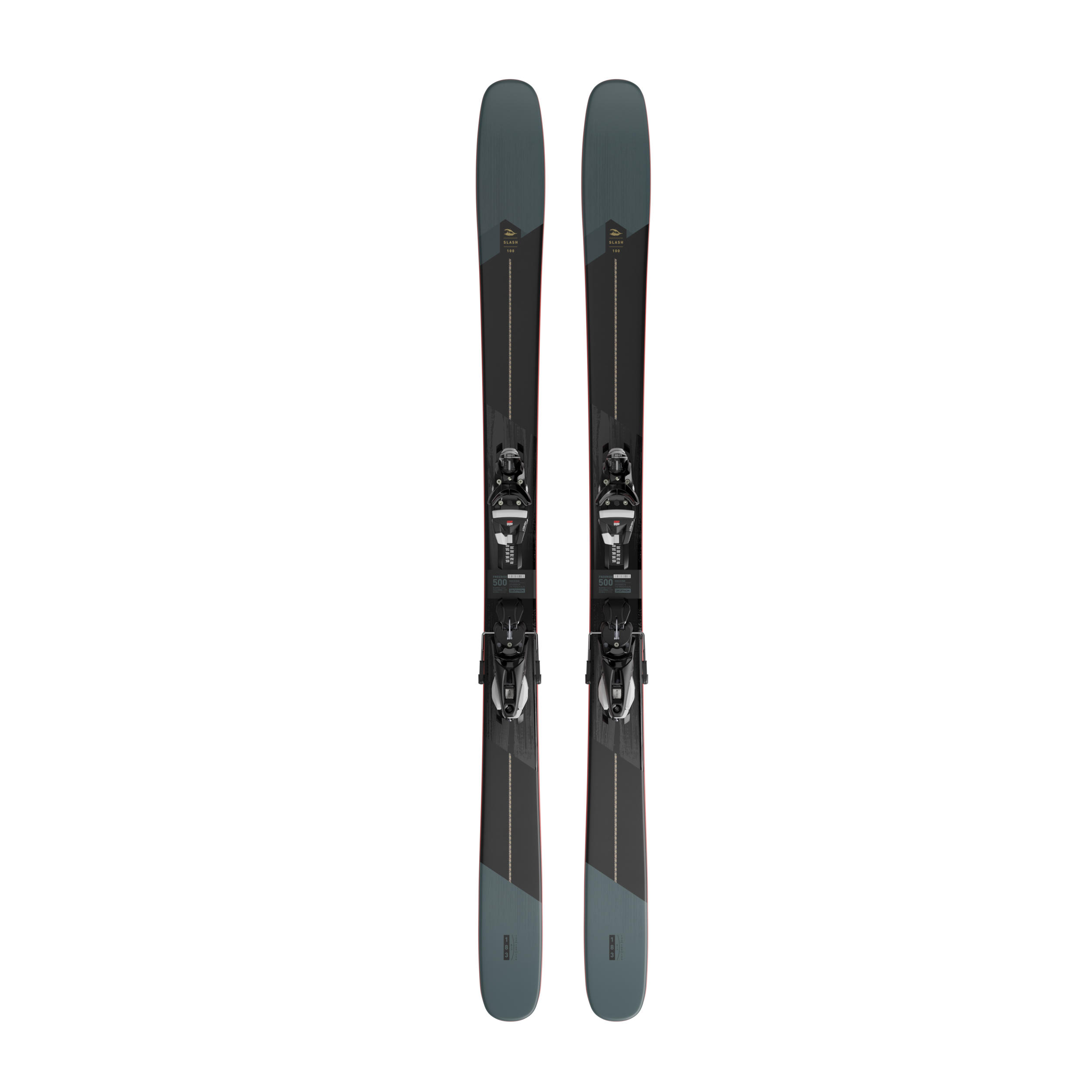 WEDZE Ski Freeride Freestyle Slash 100 mit Bindung Look NX 12 Konect GW 