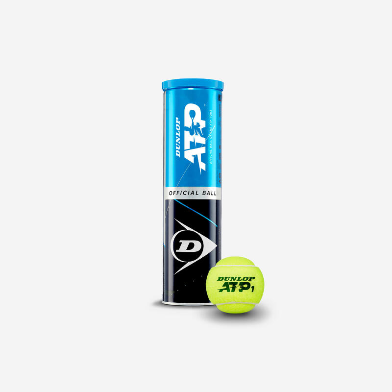 Tennisballen ATP 4 stuks geel controle