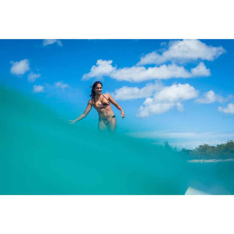 Bikini-Hose Niki Hisho Mustard Surfen tiefsitzender Taillenbund Damen
