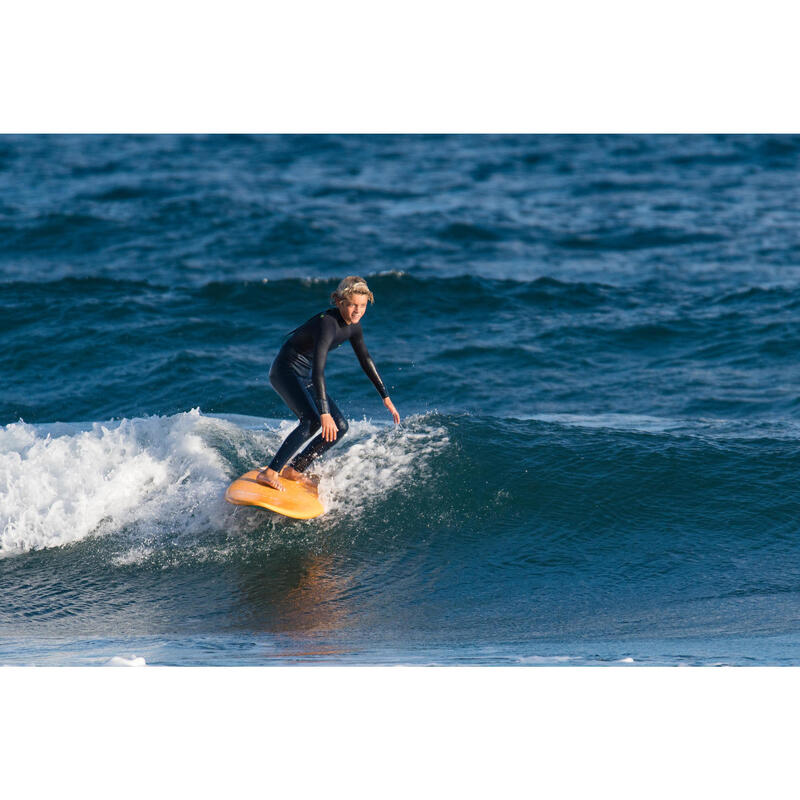 Wetsuit voor surfen kinderen fullsuit 3/2 blauw/zwart