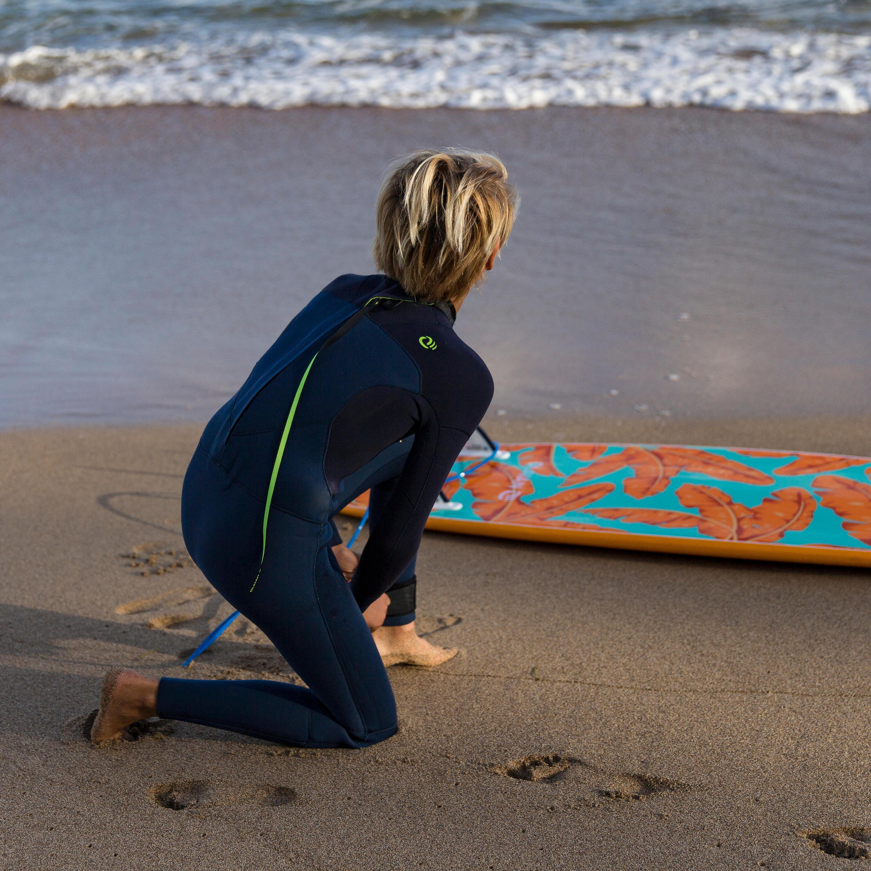 Kids' Full Wetsuit 3/2 - Blue/Black 5/11