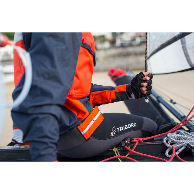 TRIBORD Men's Sailing Windproof Smock Dinghy 500 Grey/Black...