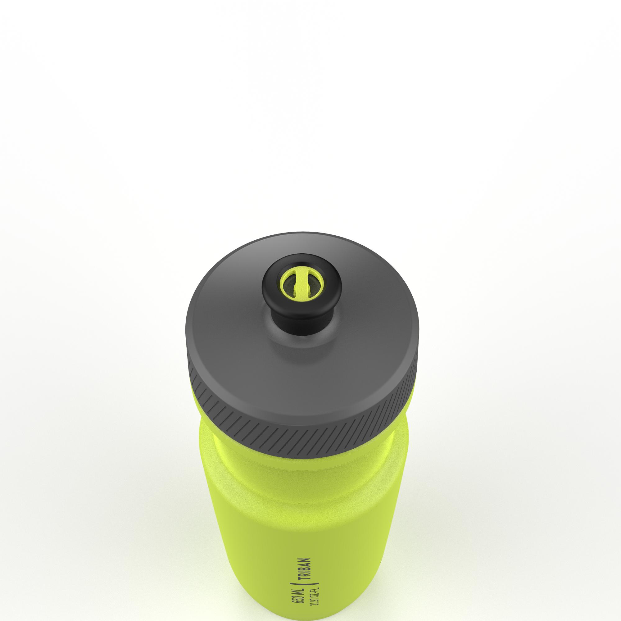 yellow cycling water bottle