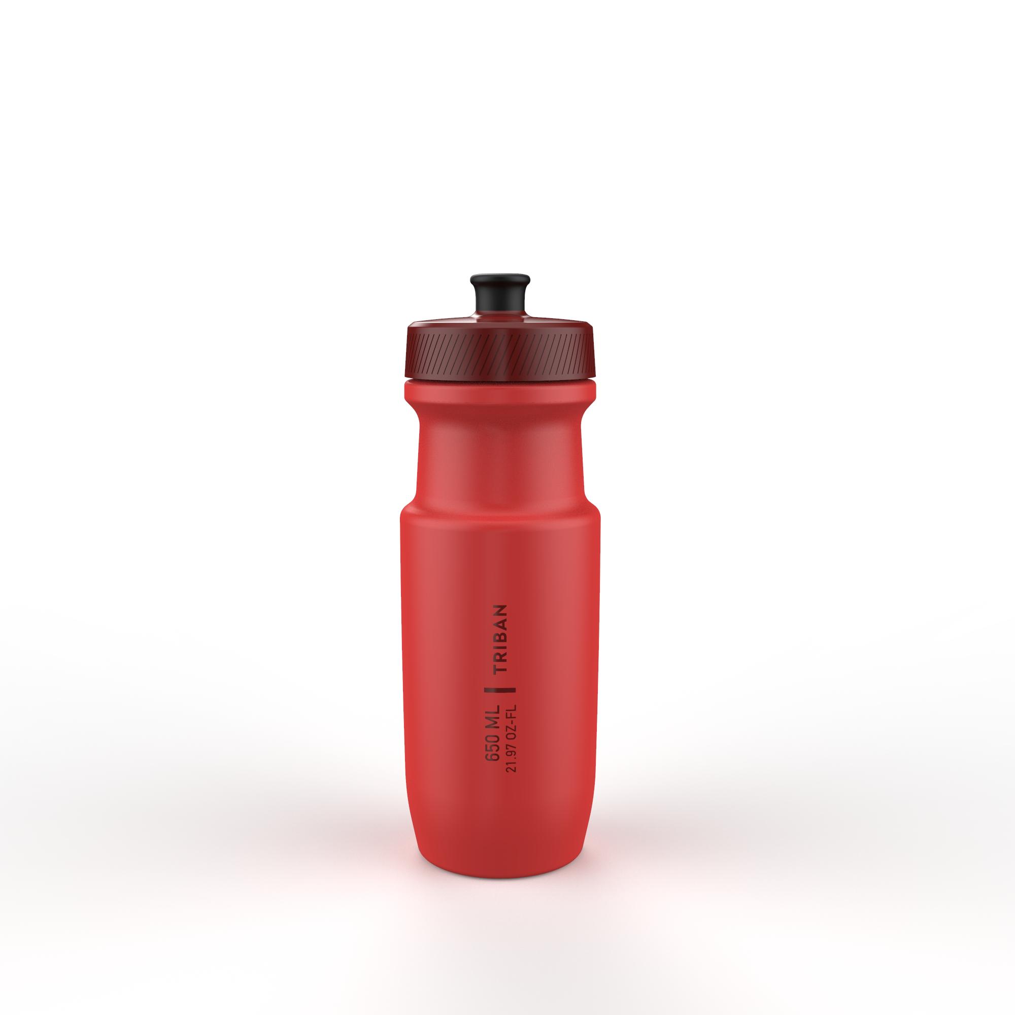 DECATHLON 650 ml M Cycling Water Bottle SoftFlow - Red